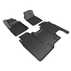 Chevrolet Silverado EV Floor Mat Set - 3D MAXpider - Kagu - Black - `24-`26 Chevrolet Silverado EV Floor Mat Set - 3D MAXpider - Kagu - Black - `24-`26